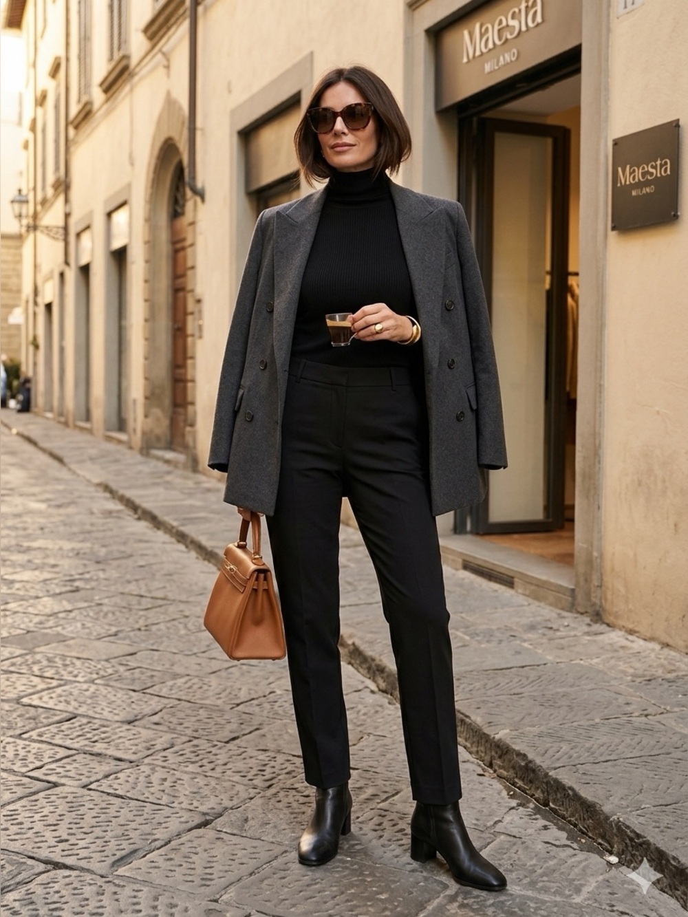 Maesta Milano Slim Straight Tailored Trouser 44 / 8 US